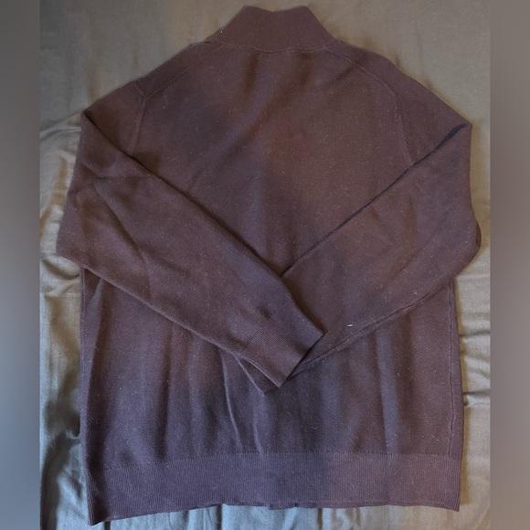 Banana Republic Speciality Burgundy Mock Neck Cardigan - Picture 3 of 3